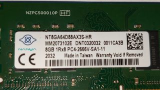 RAM DDR4 8GB SODIMM 2666 NANYA