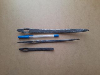 Agujas antiguas hierro forjado, saqueras o colchon