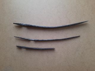 Agujas antiguas hierro forjado, saqueras o colchon