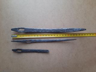 Agujas antiguas hierro forjado, saqueras o colchon