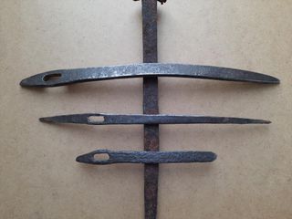 Agujas antiguas hierro forjado, saqueras o colchon