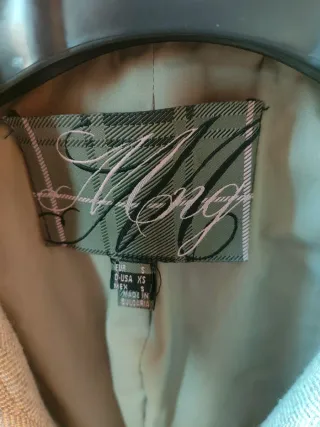 Abrigo Mango Beige Talla S