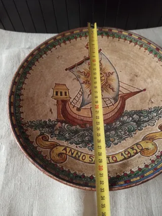 Piatto da parete Anno Santo 1950 Giotto G. - Italy