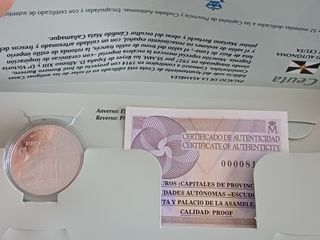 CEUTA Moneda 5 Euro Palacio de la Asamblea
