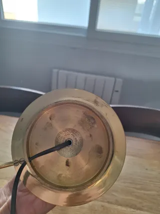 Lámpara de mesa latón vintage