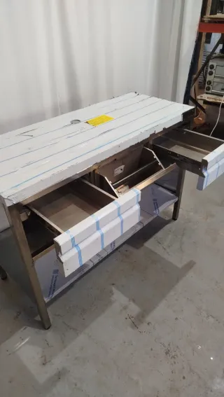 Mueble cafetero acero inoxidable hostelería