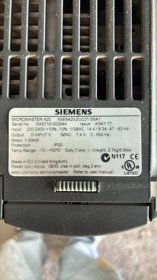 Variador Siemens Micromaster 420