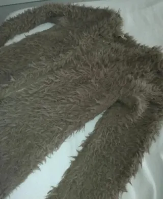 Abrigo de pelo marrón