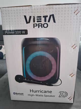 Altavoz Vieta Hurricane 100W Bluetooth Negro
