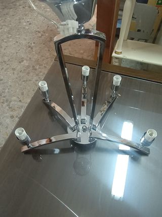 Lámpara de techo moderna plateada