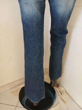 Jeans Guess Dritti Blu Delavé Donna M