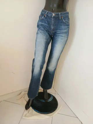 Jeans Guess Dritti Blu Delavé Donna M