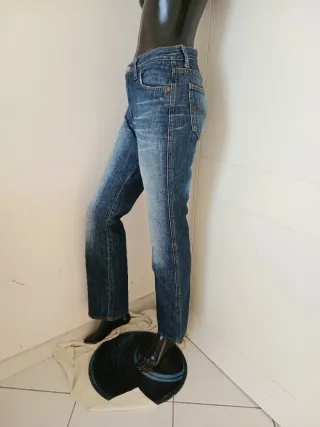 Jeans Guess Dritti Blu Delavé Donna M