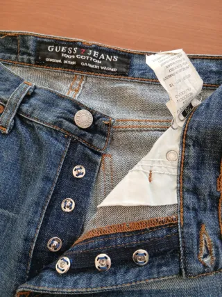 Jeans Guess Dritti Blu Delavé Donna M