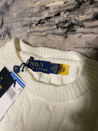 Maglione Polo Ralph Lauren Bianco Taglia M