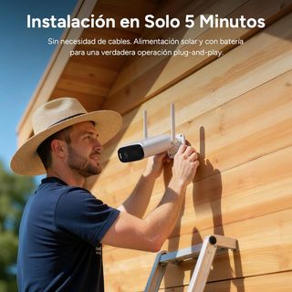 NUEVO - Cámara Vigilancia 4G LTE Exterior Sin WiFi