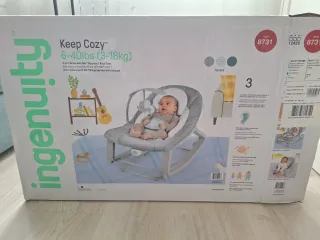 Ingenuity Keep Cozy hamaca mecedora bebé 3en1