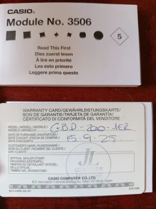 Casio G-Shock GBD-200 Negro