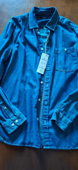 Camisa vaquera azul