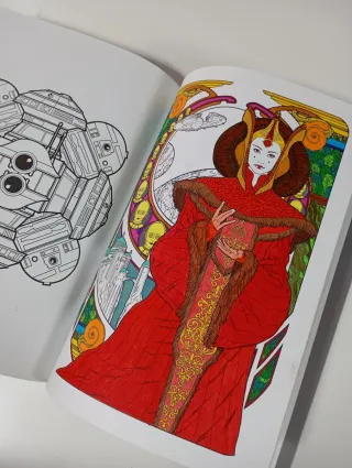 Libro Arteterapia Star Wars + Pin