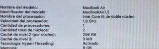 MacBook Air 13” Plata