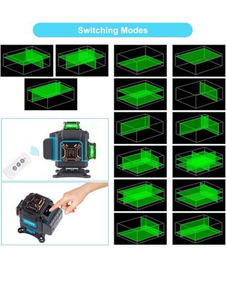 Nivel Láser Verde 360°