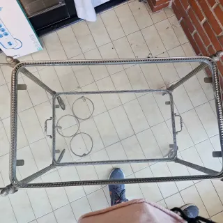 Carrito camarera vintage plateado