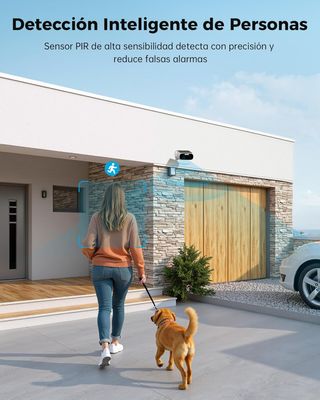 Cámara Vigilancia Exterior Solar 2K 3MP WiFi