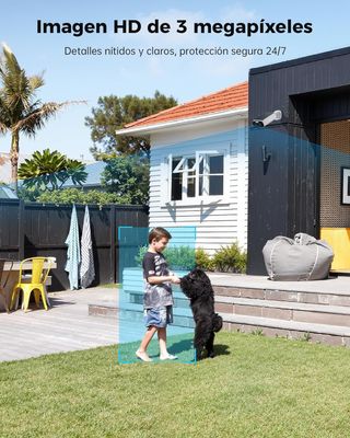 Cámara Vigilancia Exterior Solar 2K 3MP WiFi