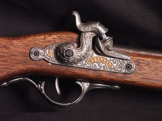 Pistola giocattolo cosplay duello larp steampunk