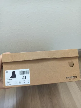 Botín Gioseppo Negro Tacón Plataforma