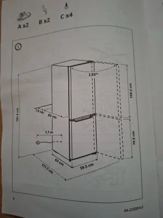 Frigorífico UPPKALLA PAKALLA