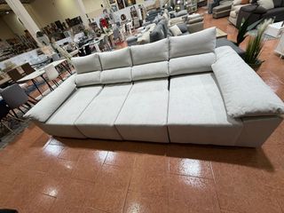 Sofá Cama Rinconera Modular Beige/Gris