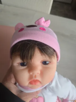 Bambola reborn con vestitino e accessori