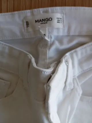 Pantalón vaquero blanco