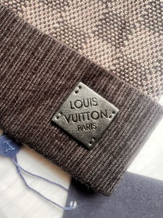 Gorro Louis Vuitton Beige y Marrón