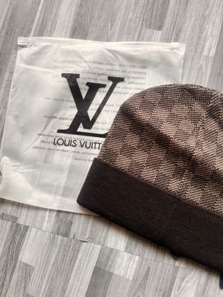 Gorro Louis Vuitton Beige y Marrón
