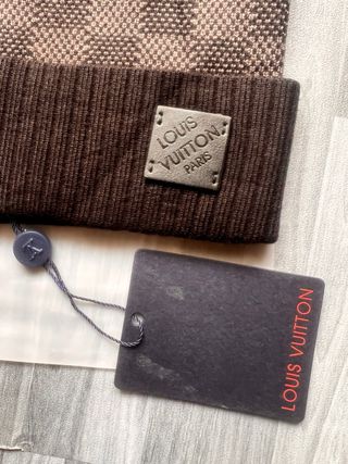Gorro Louis Vuitton Beige y Marrón