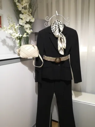 Traje de pantalón Cortefiel negro