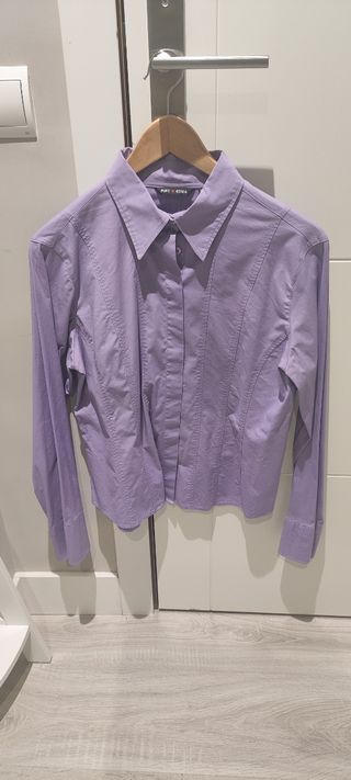 Camisa Punt Roma Morada Talla 42