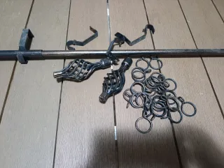 Barras Cortina Forja marrón oscuro