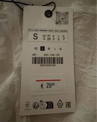 Top Zara blanco nuevo
