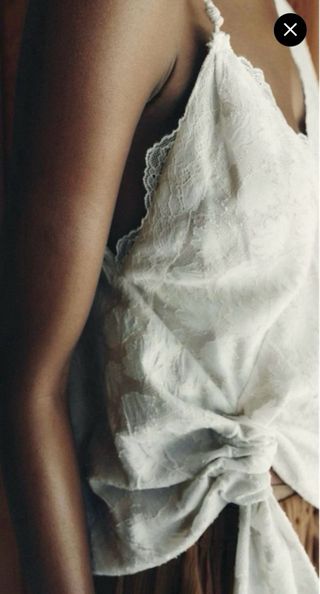 Top Zara blanco nuevo