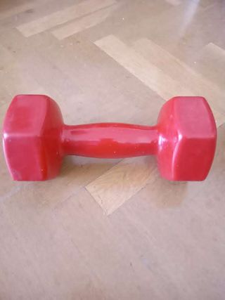 Mancuerna hexagonal roja 6 kg