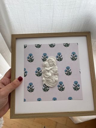 Cuadro Virgen Escayola