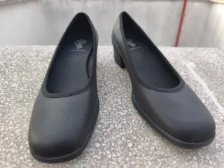 Zapatos de salón negros mujer