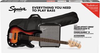 Pack Bajo Squier Precision Bass + Ampli Fender