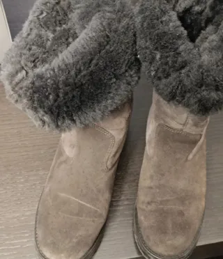 Stivali donna in camoscio foderati