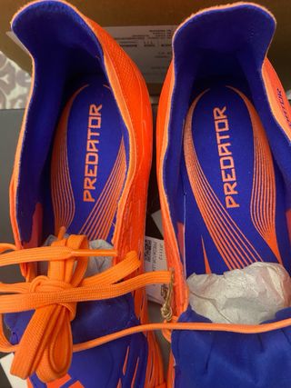 Botas Adidas Predator Naranja/Azul Nuevas
