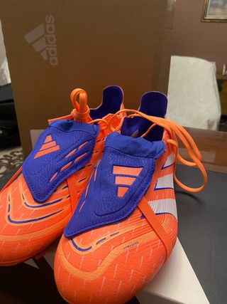 Botas Adidas Predator Naranja/Azul Nuevas
